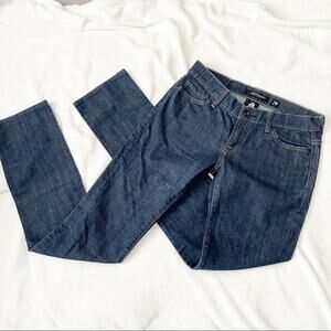 Ed Hardy logo straight leg jeans dark blue denim size 29